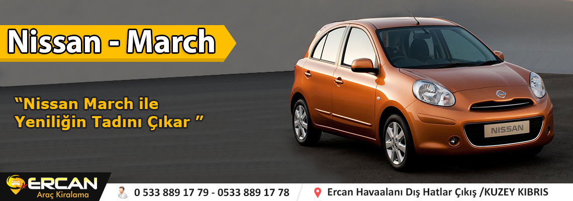 Ercan Araç Kiralama Nissan March